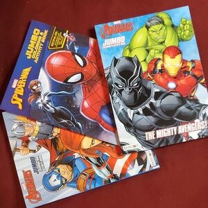 Avengers, Justice League, Spiderman Coloring & Activity Books‎